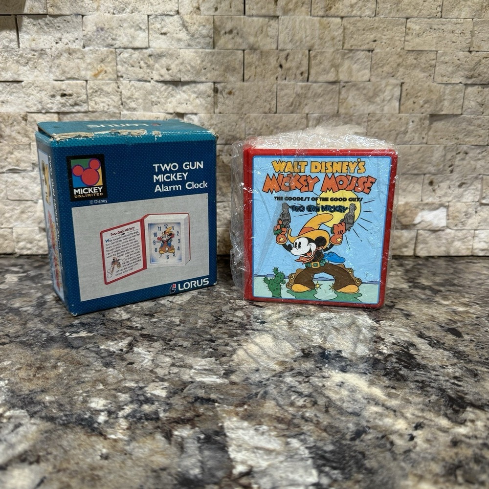 Lorus‎ Disney Mickey Mouse Two Gun Mickey Alarm Clock